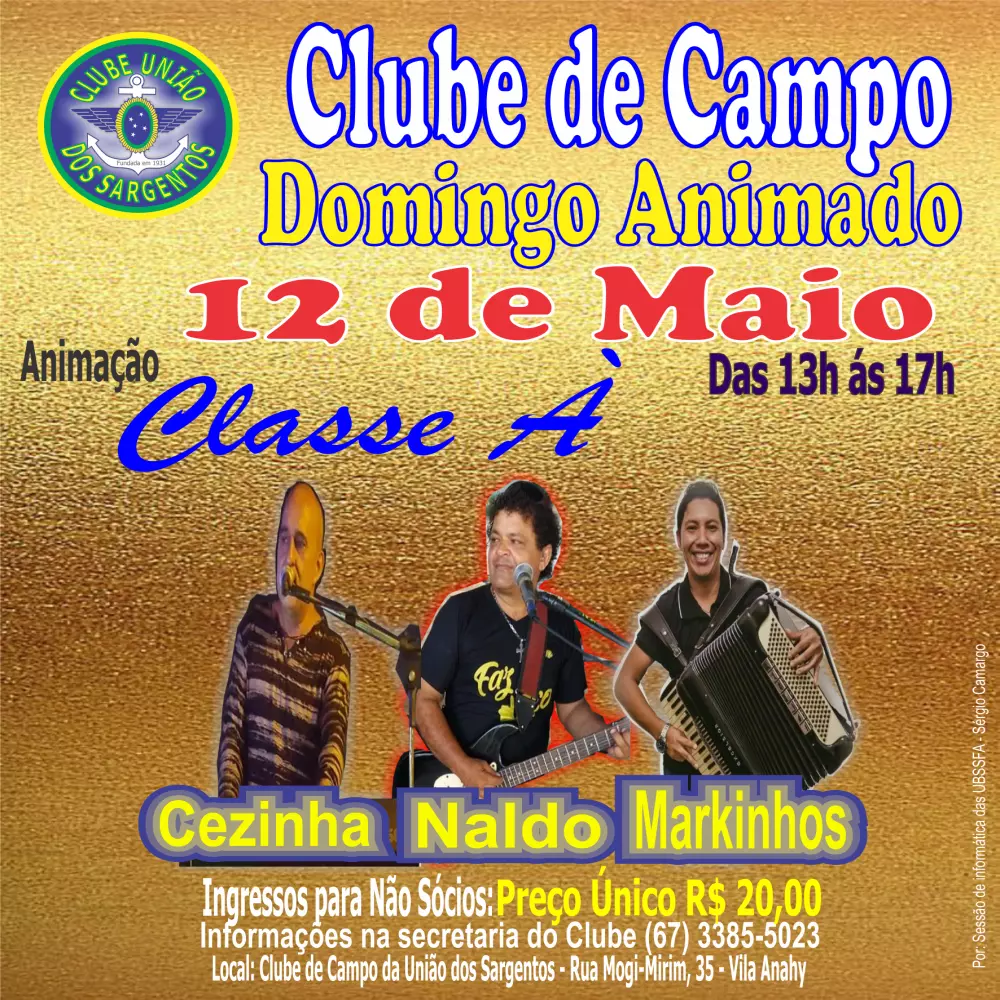 Domingo Animado no Clube de Campo 12/05/2024